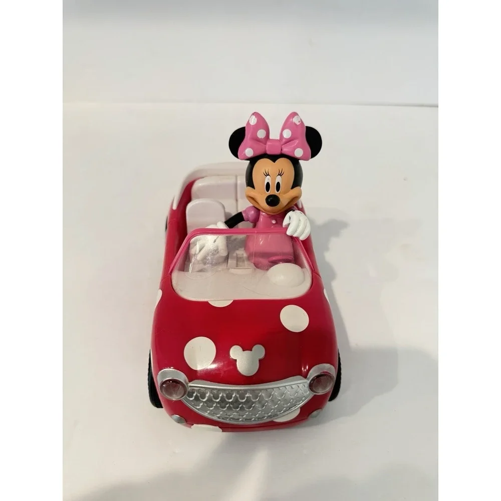 Minnie's Roadster Pink Polka Dot Plastic Convertible Car Toy Model 84761 Kids